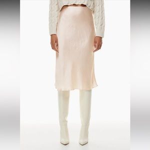 Aritzia Babaton Slip Satin Midi skirt